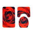 Three-piece rose toilet carpet