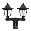 Double Hexagon Ground Plug Villa Garden Solar Wall Landscape Light