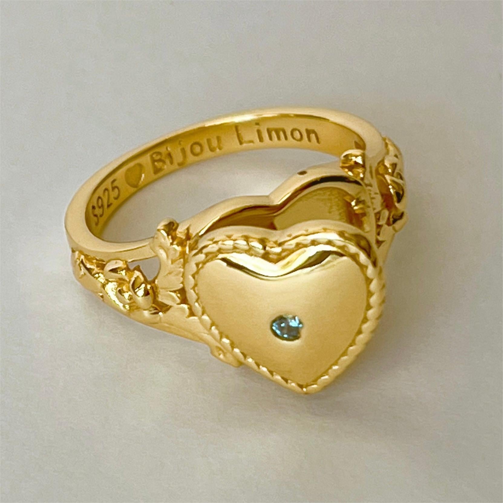 Ring Heart Shape Peach Heart Proposal Memorial