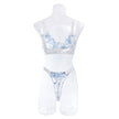 French Embroidery Underwear Three-point Sweet Women's Two-piece Set