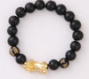 Obsidian 18K Gold Bracelet six brave words on hand and little Pearl transport gifts wholesale