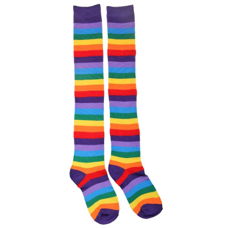 Rainbow Striped Stockings