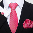 Men's Business Party Fashion Tie Square Scarf Cufflinks Set