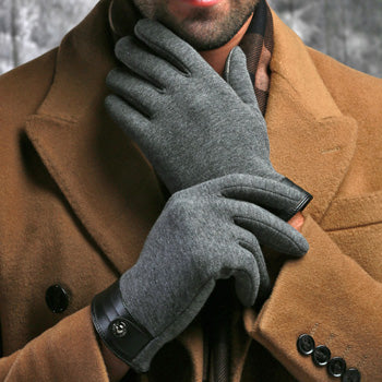 Plus velvet warm touchable gloves