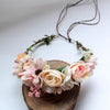 Flower girl flower bridesmaid wreath seaside