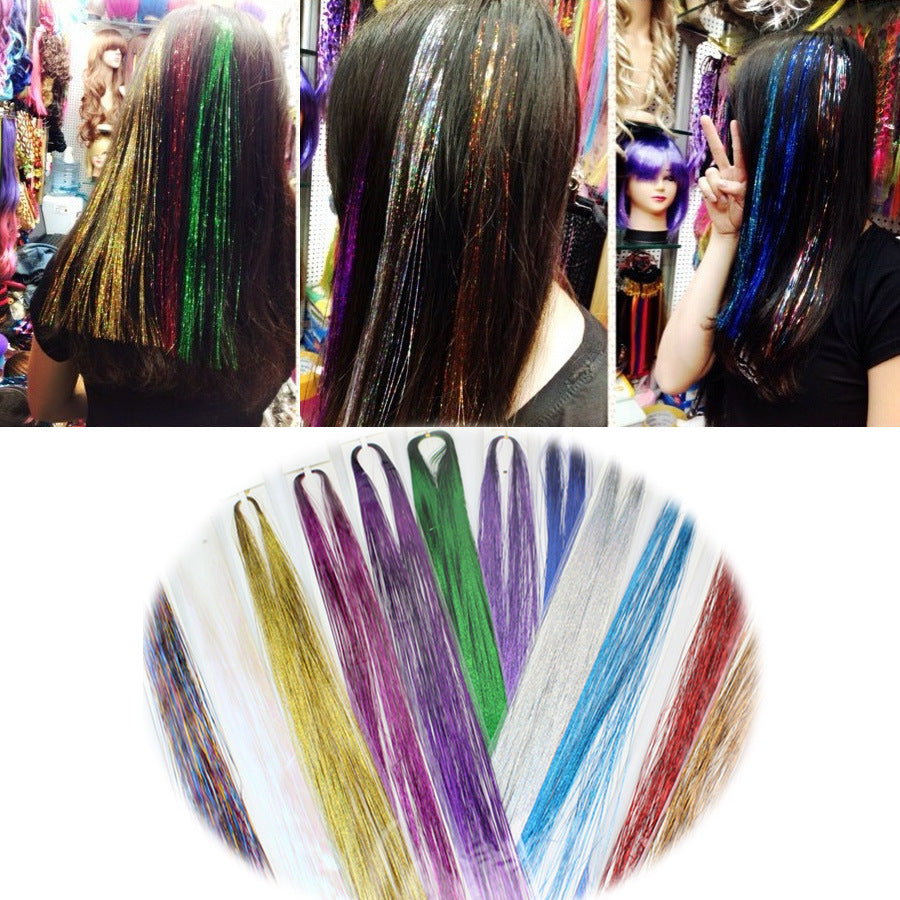 Laser hair color hair extension