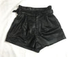 Women Harajuku Genuine Leather shorts