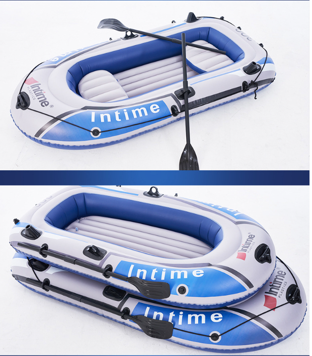 Outdoor water sports two inflatable kayak, raft boat