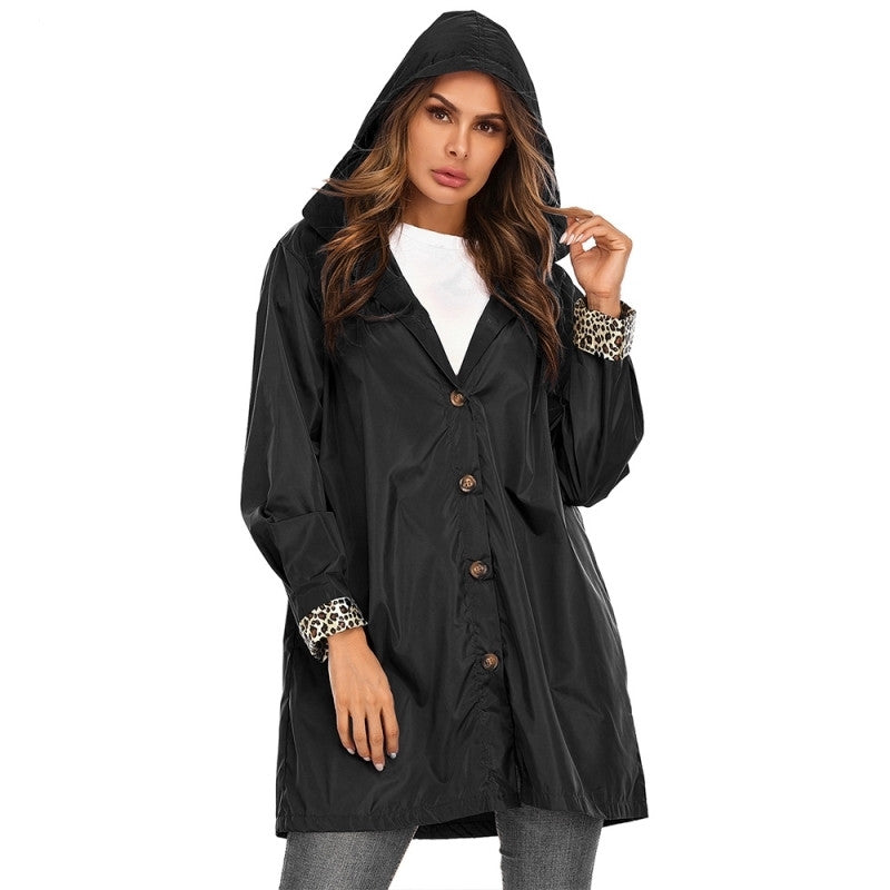 Jacket Solid Flowers Coats Big For women Trench Coat Puffy