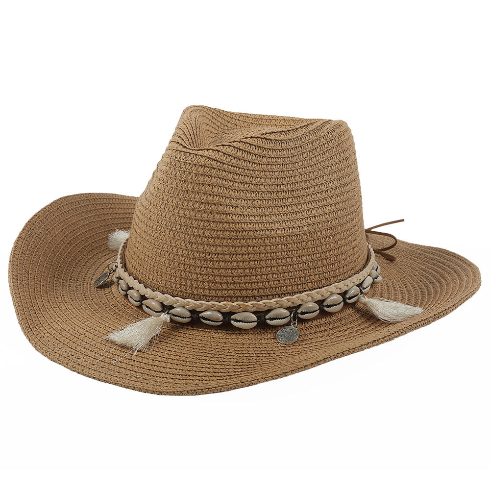 Shell tassel sun hat