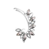 Full Crystal Butterfly Flower Single Crystal Ear Clip