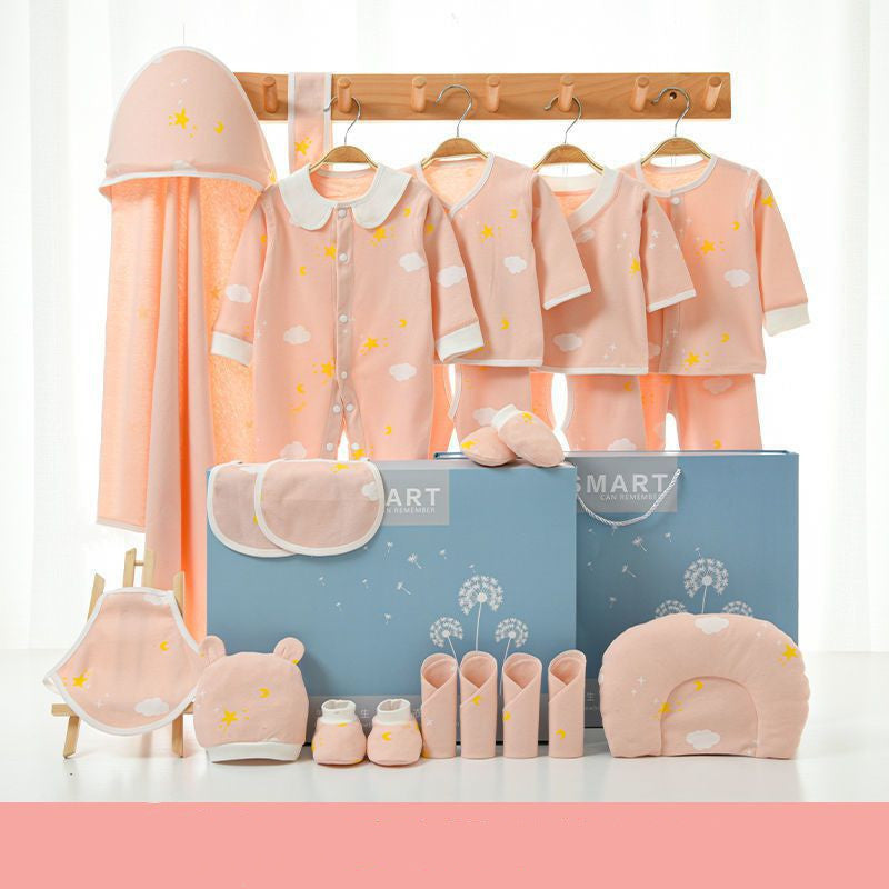 Pure Cotton Spring And Autumn Newborn Baby Gift Box Full Moon Supplies Summer Suit