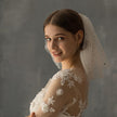 White Yarn Bridal Multi-layer Short Veil