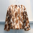 Short fox fur coat