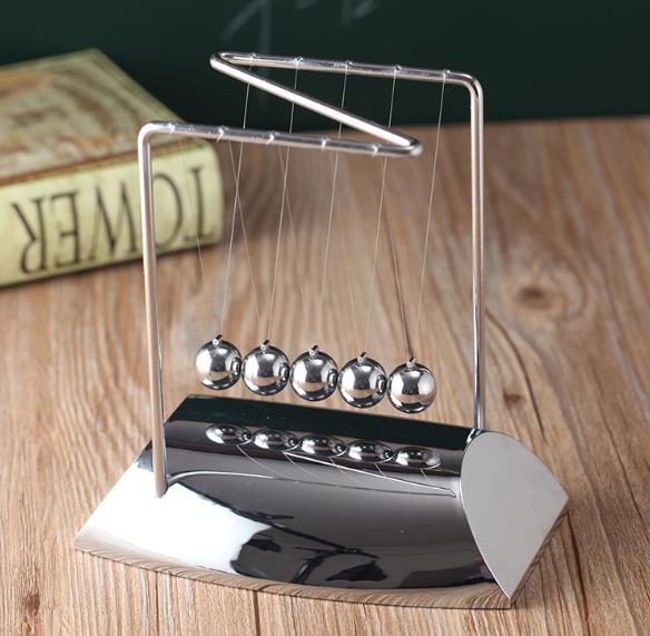 Newtons Cradle Steel Balance Ball Physics Science Pendulum Metal Craft Educational Toy