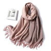 New Winter Scarf For Women Fashion Striped Cashmere Shawls