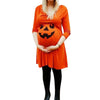 Women's Pumpkin Face Maternity Dress