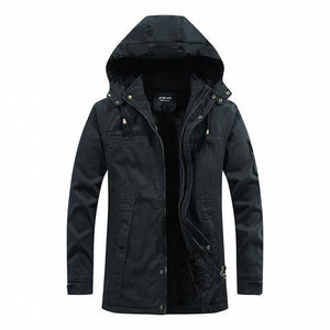 Hooded warm coat