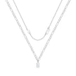 Simple Double Layer Stacked Necklace For Women