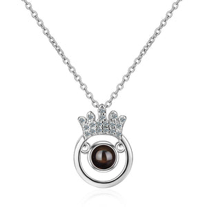 I Love You Necklace With Zircon In 100 Languages