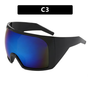 Women's Fashion Large Rim Mask Sunglasses