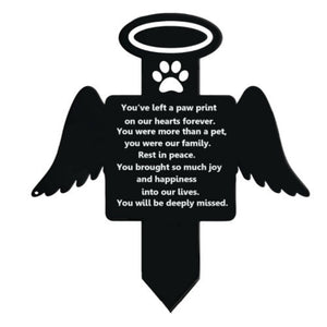 Cemetery Waterproof Acrylic Dogs And Cats Pattern Memorial Pile