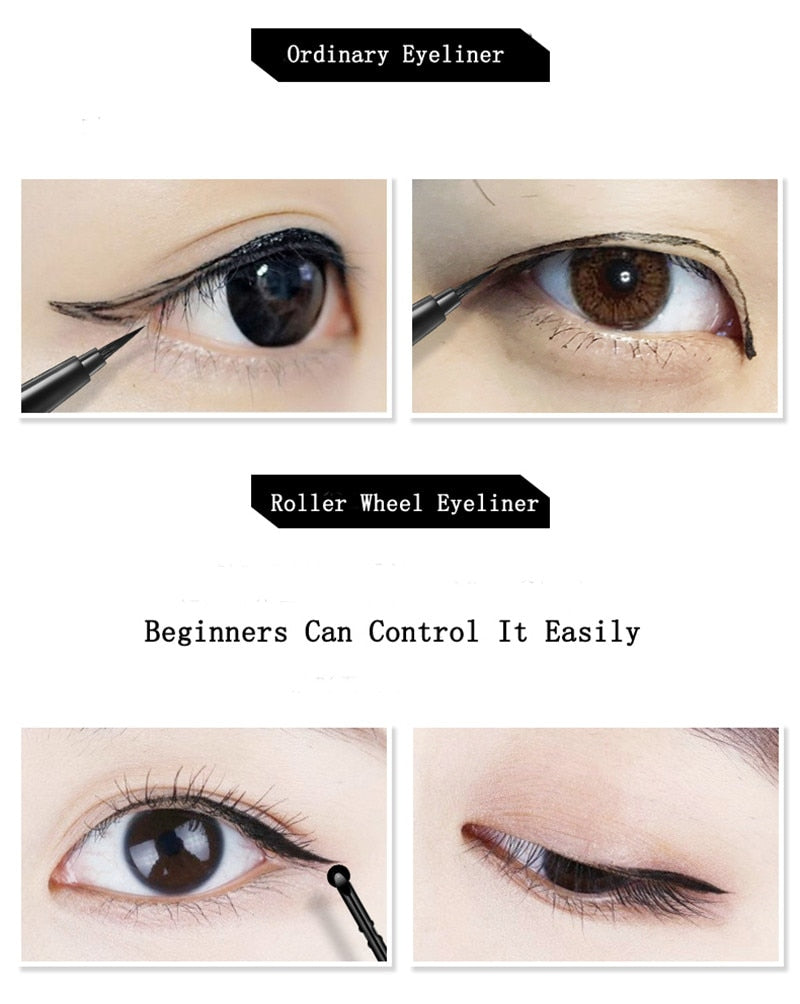 All new eyeliner wear-resistant casters waterproof and sweat-proof black liquid eyeliner pencil make-up tools