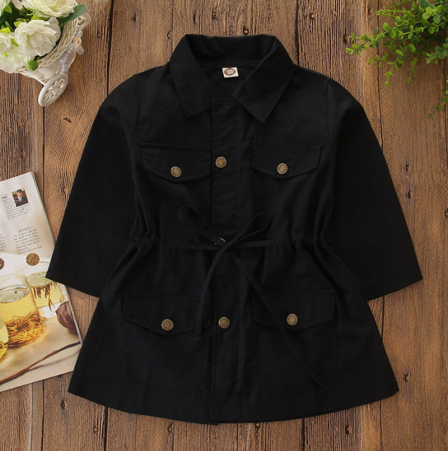 Children's trendy trench coat