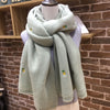 Pineapple wool scarf women