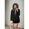 Faux fur plush loose coat