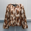 Short fox fur coat