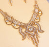 X526 low clearance sale, European and American exaggerated butterfly necklace, Earrings Set Bridal Jewelry