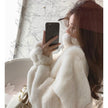 Lamb Plush Hooded Loose Coat Jacket Women