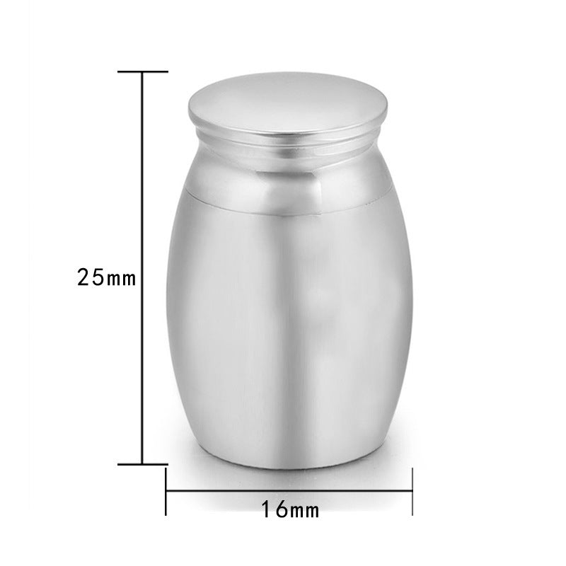 16x25mm Commemorative Relatives And Lovers Cremains Pendant Jar Earthen Jar Pet Cinerary Casket