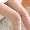 White Pantyhose Mesh Jacquard Stockings Children Pure Basic Stockings