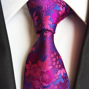 Tie New Paisley Polyester Men's Big Flower Tie Suit Wedding Best Man Tie Formal Wear