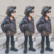 Children's New Fashion Leather Jacket And Cotton Coat