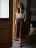 Retro Corduroy Half Skirt Embroidered Women