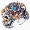 Golden Wing Dapeng Bird Ring Retro Gem Ring Men