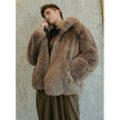 Men's Trendy Faux Fox Fur Coat