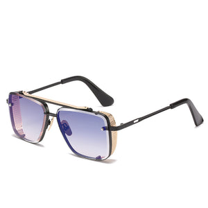 Metal Mesh Edge Retro Sunglasses