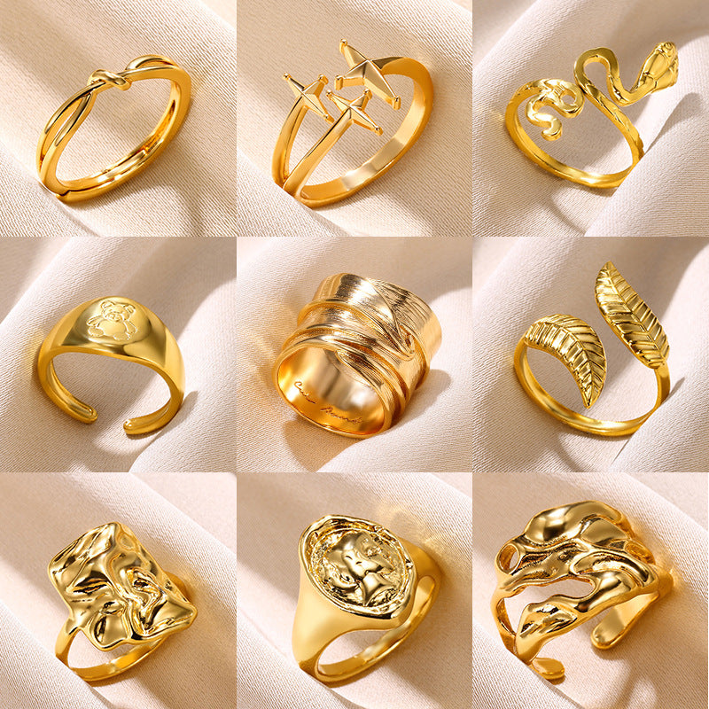 New Snake Ring Men And Women Ring