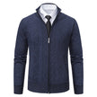 Men Woolen Sweater Men's Cardigan Coat Stand Collar