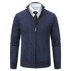 Men Woolen Sweater Men's Cardigan Coat Stand Collar