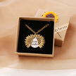 Sunshine Sunflower Necklace Women Men