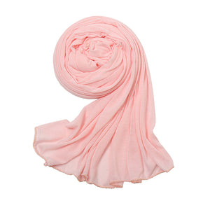 With Hat Monochrome Scarf Shawl Breathable