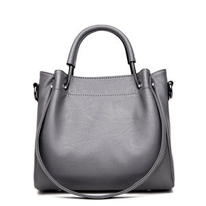 Women's Bags Soft Leather Retro Bucket Bag Handbag