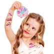 Retro Girl Waterproof Tattoo Sticker Makeup Set