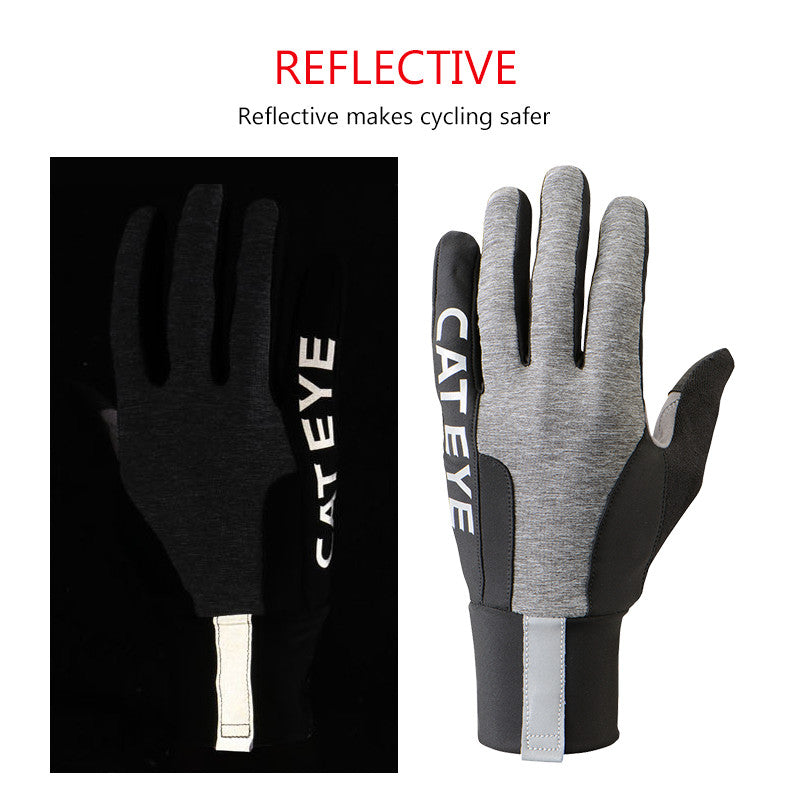 Long finger touch gloves