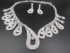 The New All-match Bride Bride Wedding Accessories Wholesale Diamond Suit Set Big Chain Necklace Set Wholesale